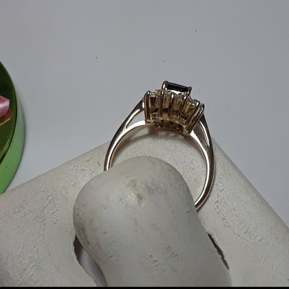 1.45ctw Green Tourmaline & Topaz 14Kt Ring - Picture 2 of 9
